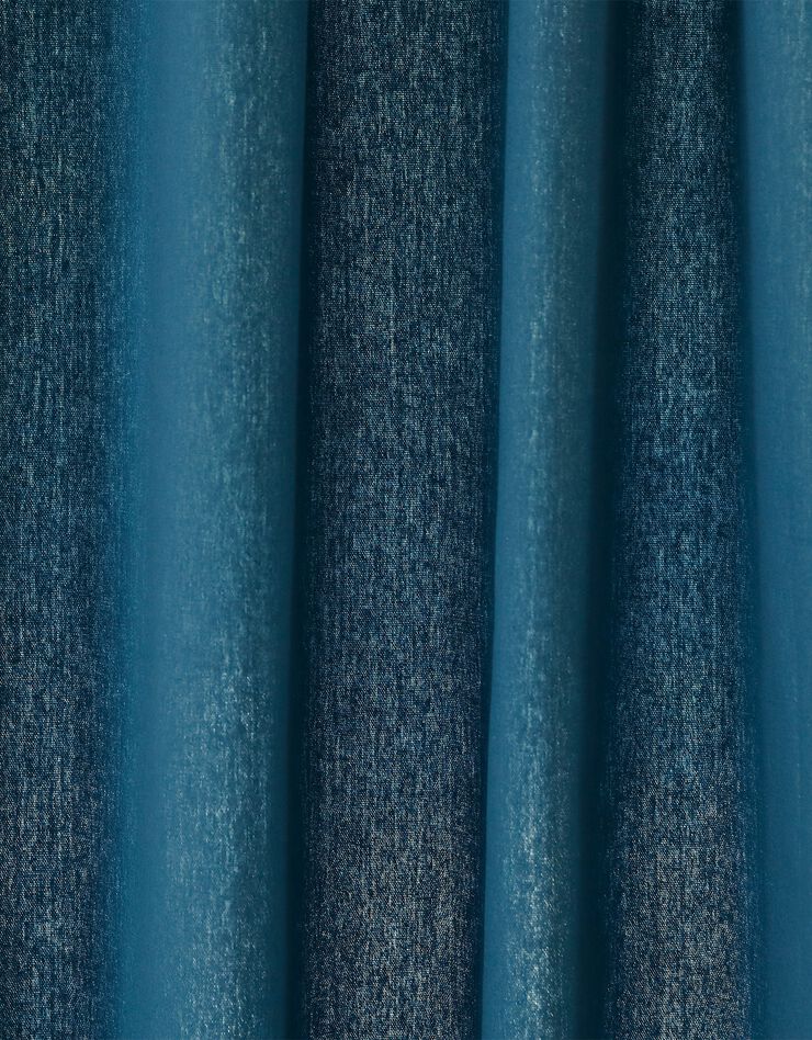 Rideau galon fronceur bachette unie (bleu)