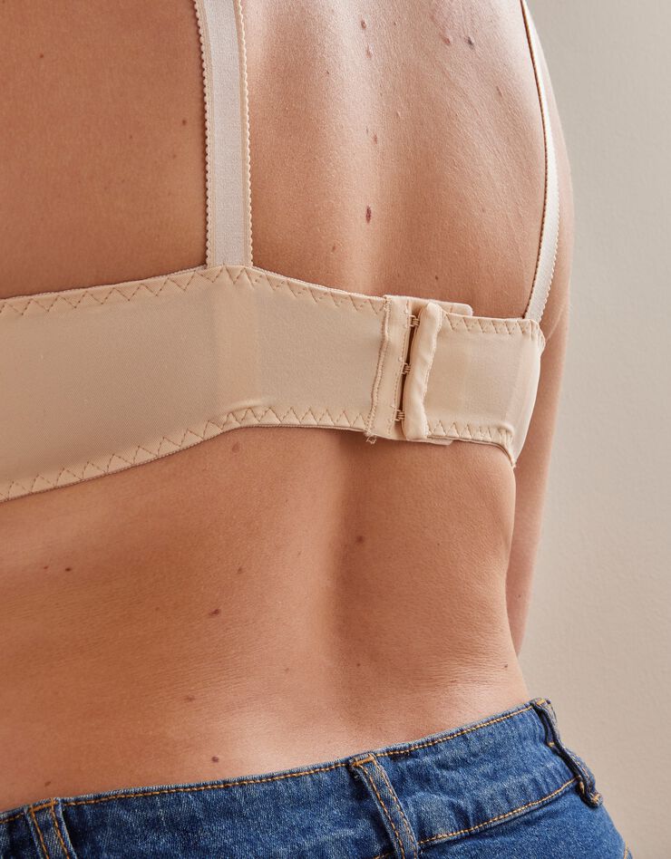 Soutien-gorge forme foulard dentelle écailles - avec armatures (peau) Soutien-gorge forme foulard dentelle écailles - avec armatures (peau)