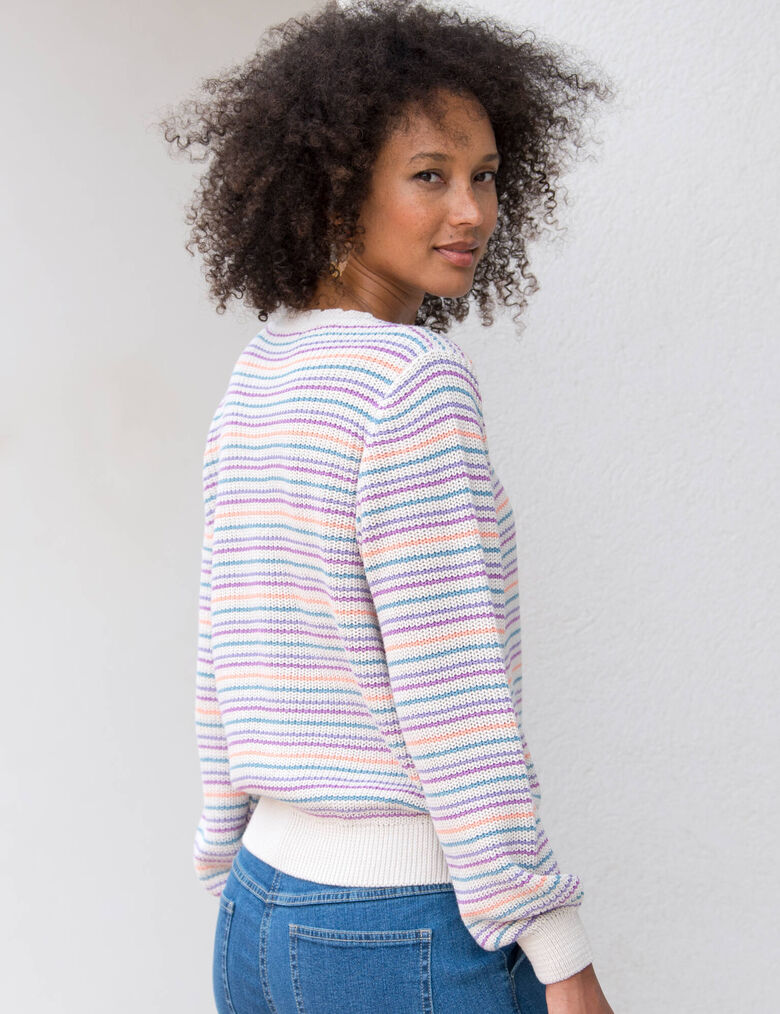 Pull rayé multicolore Forte Forte