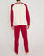 Pyjama pantalon motif bambou manches longues (&eacute;cru / bordeaux)