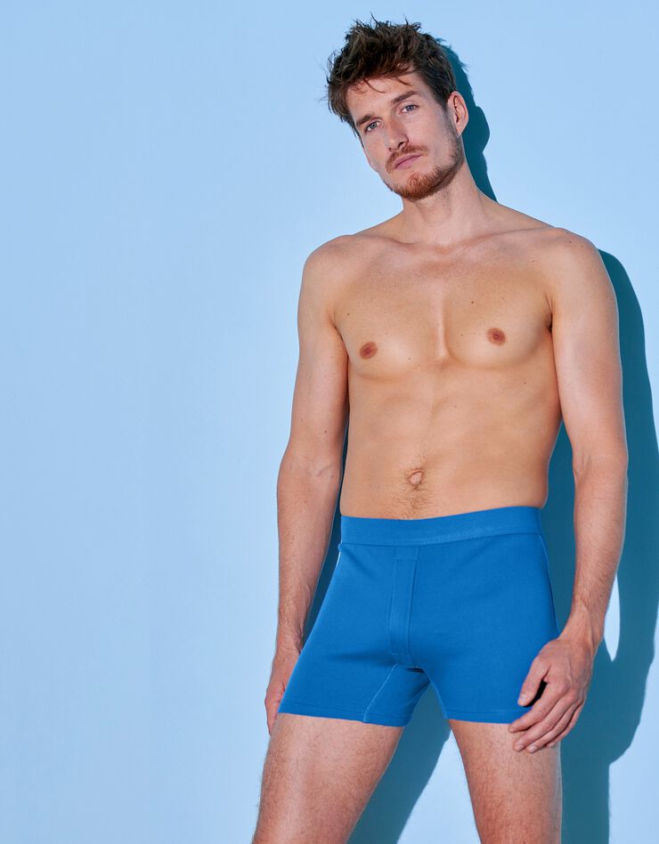 Boxer ouvert - lot de 3 (bleu) Boxer ouvert - lot de 3 (bleu)