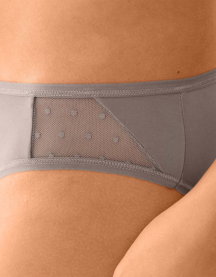 Culotte microfibre forme midi – Lot de 2 (taupe) Culotte microfibre forme midi – Lot de 2 (taupe)