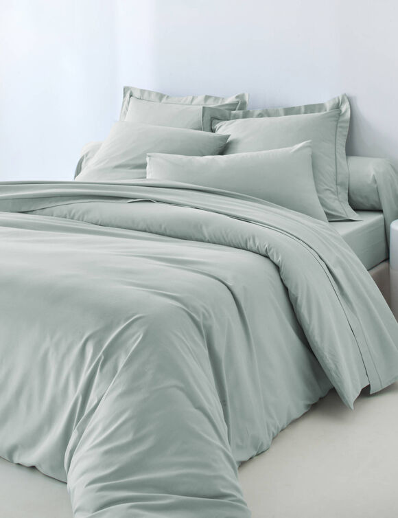 Linge de lit uni - coton 57 fils/cm&sup2; (bleu p&acirc;le)