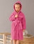 Peignoir enfant éponge à capuche personnalisable  (fuchsia)