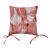 Galette de chaise carrée imprimé feuillage - lot de 2 (terracotta)