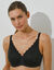 Soutien-gorge emboîtant maille et dentelle "Amourette"- avec armatures (noir)