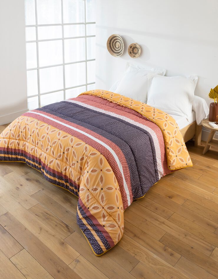 Couette coton imprimée Africa 400g/m2 (terracotta)