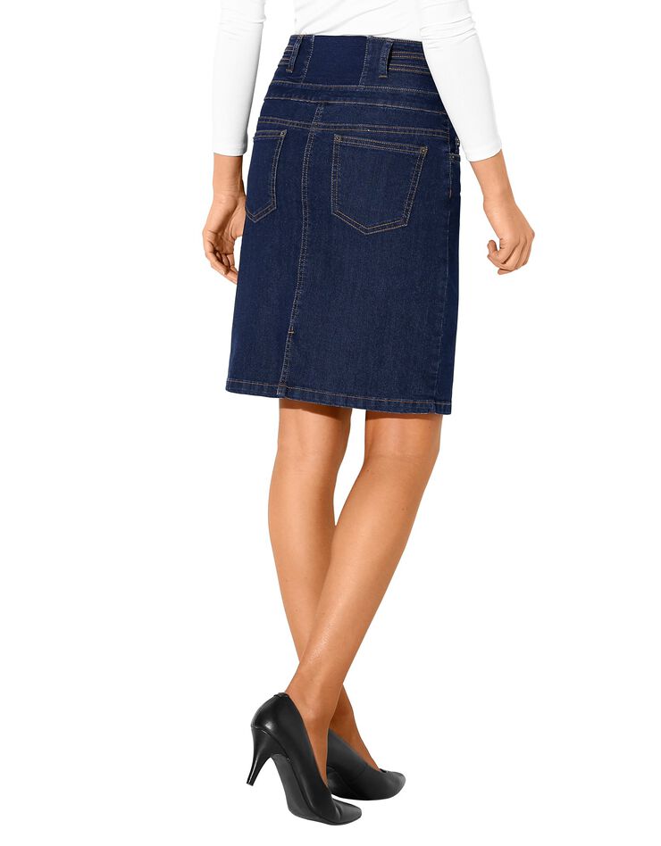 Jupe jean taille haute (dark blue) Jupe jean taille haute (dark blue)