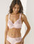 Soutien-gorge brodé microfibre avec armatures Sienne - lot de 2 (blanc + poudre)