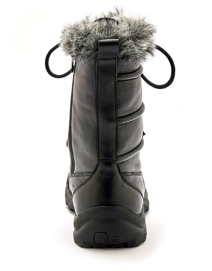 Boots fourrées Largeur confort en cuir (noir) Boots fourrées Largeur confort en cuir (noir)