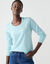 Pull col rond uni, manches longues, toucher doux (vert d'eau) Pull col rond uni, manches longues, toucher doux (vert d'eau)