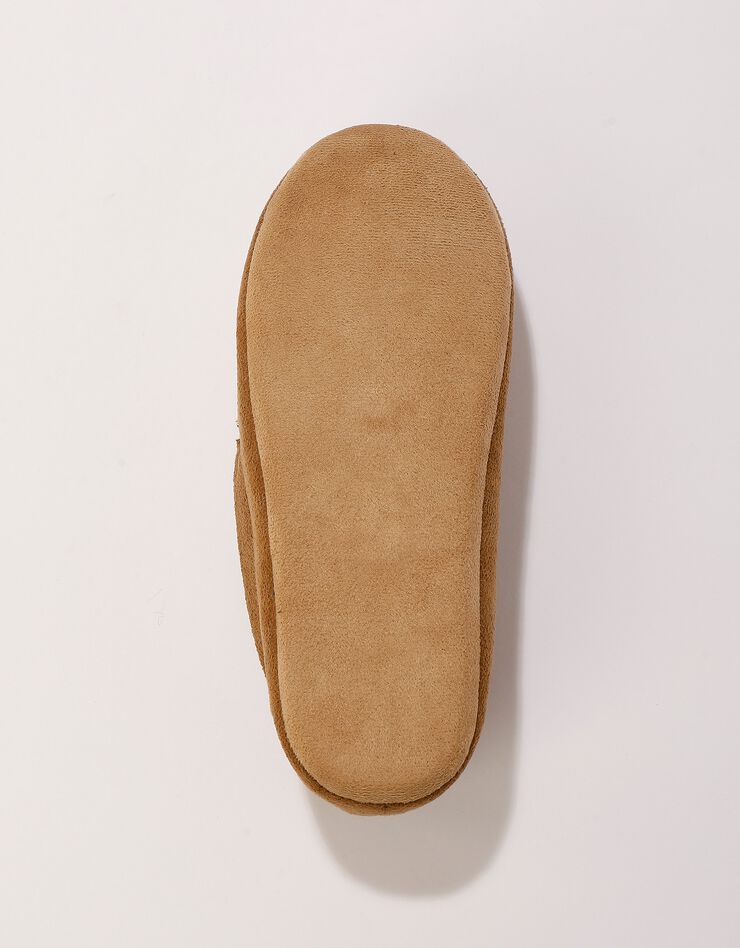 Pantoufles fourrées style mocassin (beige foncé) Pantoufles fourrées style mocassin (beige foncé)