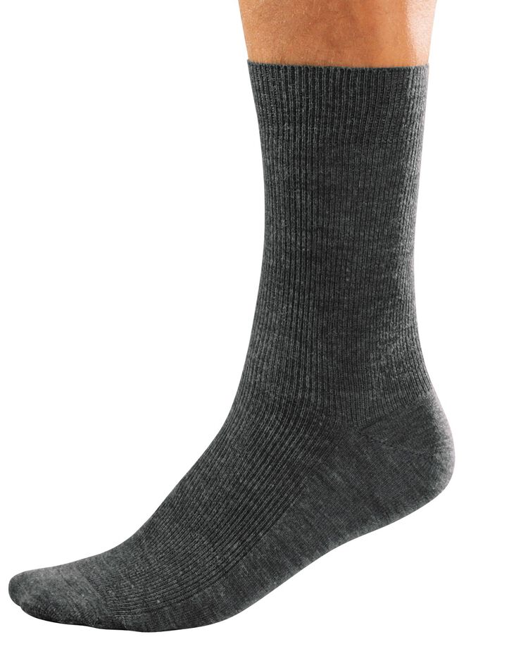 Mi-chaussettes spéciales circulation - lot de 2 paires (gris anthracite)