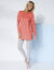 Sweat long, molleton gratté (corail)
