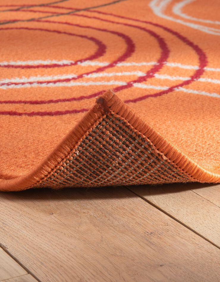 Tapis motifs cercles (orange) Tapis motifs cercles (orange)