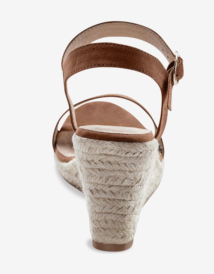 Sandales compensées talon corde (beige foncé) Sandales compensées talon corde (beige foncé)