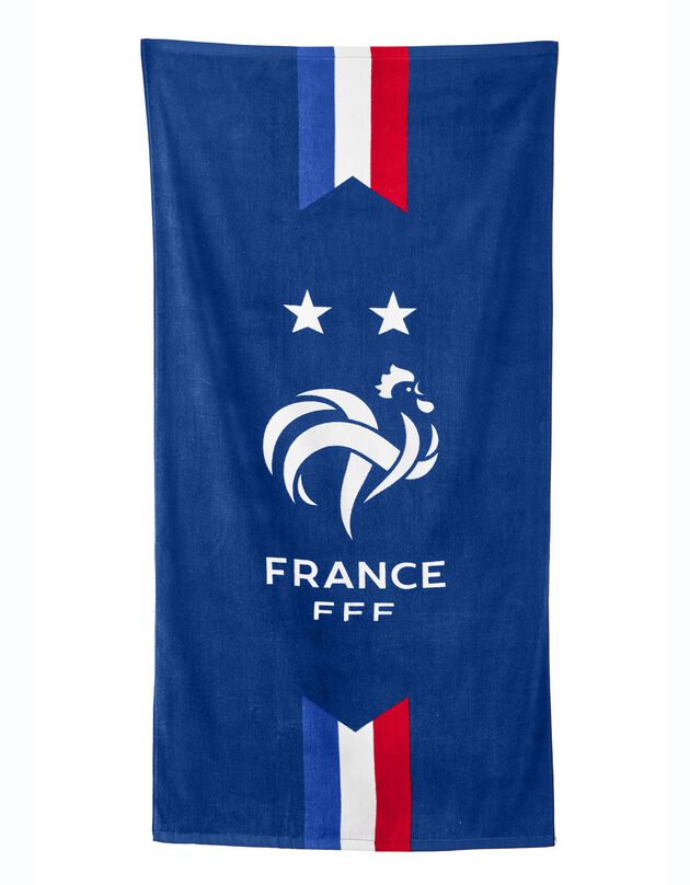 Drap de bain "FFF 2 étoiles®" (bleu)