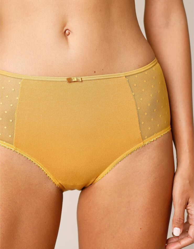 Culotte maxi coton plumetis unie Sutton - lot de 2 (miel) Culotte maxi coton plumetis unie Sutton - lot de 2 (miel)