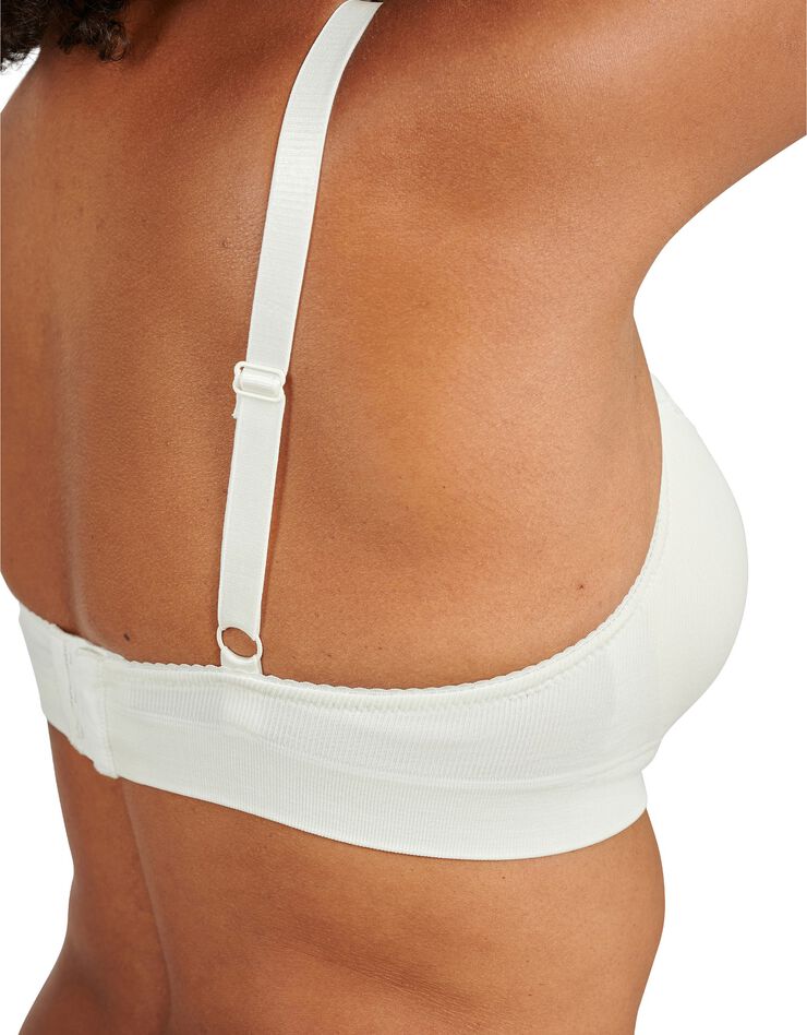 Soutien-gorge "Agathe" en microfibre et dentelle unies - sans armatures (ivoire) Soutien-gorge "Agathe" en microfibre et dentelle unies - sans armatures (ivoire)