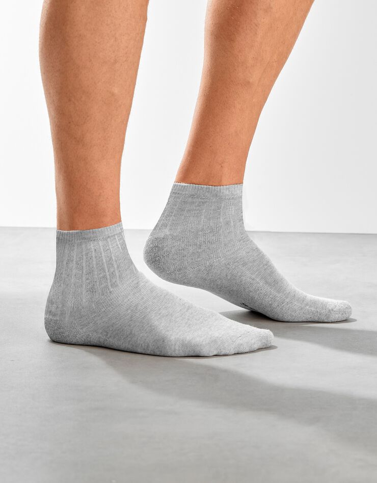 Chaussettes Quarter sport - lot de 5 paires (gris chiné) Chaussettes Quarter sport - lot de 5 paires (gris chiné)
