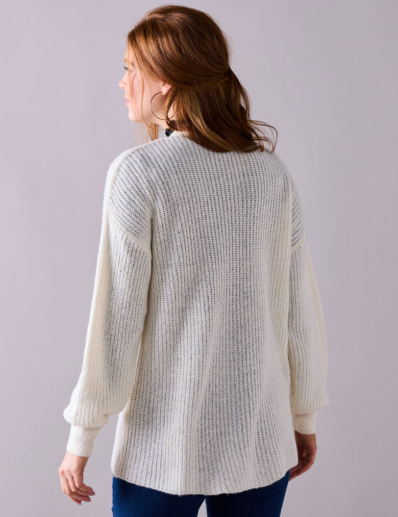 Gilet Long En Soie Couleur écru KOOKAI - Taille 0 (XS) - Occasion Très Bon état