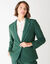 Veste blazer fluide, manches longues (vert sapin)
