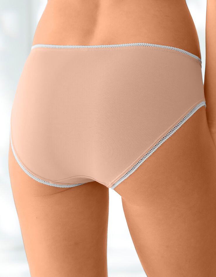 Slip coton forme midi imprimé motif à pois assortis – Lot de 4 (noir / blush) Slip coton forme midi imprimé motif à pois assortis – Lot de 4 (noir / blush)