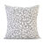 Couvre-lit jacquard motif Feuilles (gris / blanc)