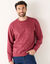 Sweat molleton col rond (rose foncé)