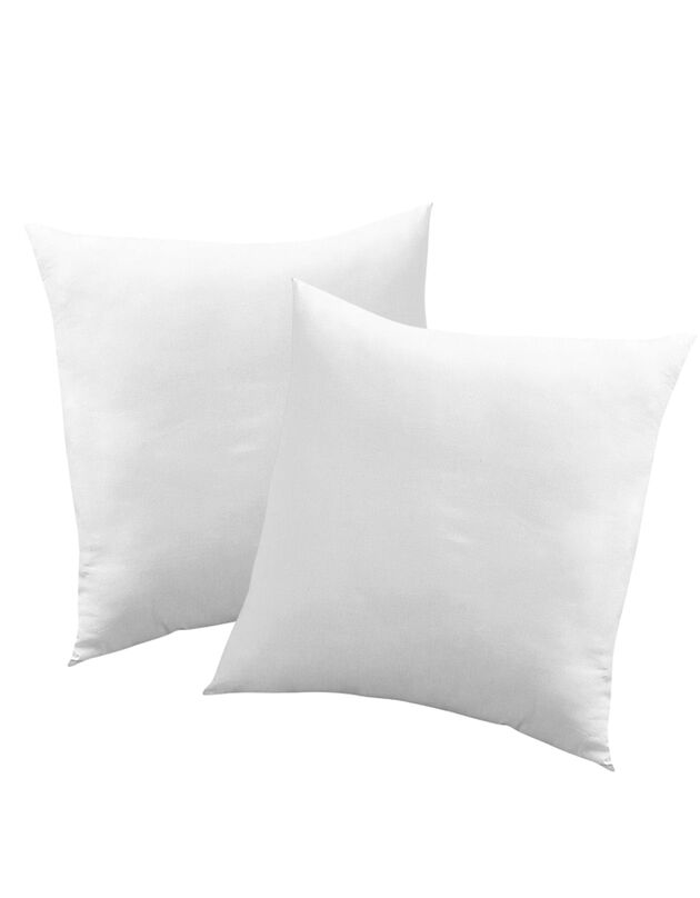 Coussin carré rectangulaire à recouvrir - lot de 2 (blanc)