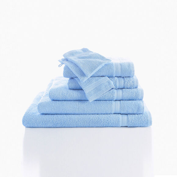Collection serviettes de bain unies - confort moelleux 420 g/m&sup2; (bleuet)