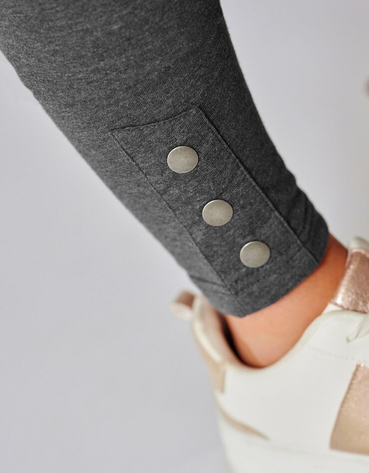 Legging chiné base pressionnée (anthracite chiné) Legging chiné base pressionnée (anthracite chiné)