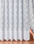 Panneau motif papillons modulable  en hauteur finition galon fronceur (blanc)
