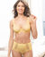 Culotte tulle et microfibre brodés forme maxi taille haute "Antioco" - lot de 2 (jaune)