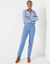 Pantalon sculptant, ceinture ventre plat (bleu grisé)