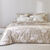 Linge de lit P&eacute;n&eacute;lope imprim&eacute; - coton 57 fils/cm&sup2; (gr&egrave;ge)