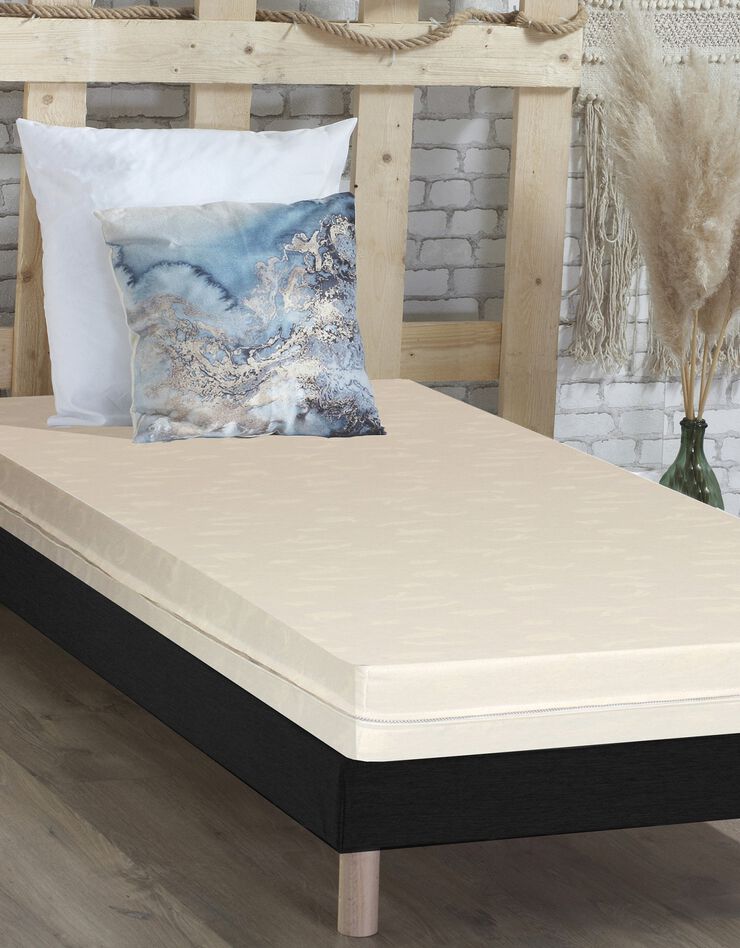 Matelas mousse déhoussable qualité hôtellerie (écru)