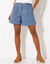 Short coupe large (bleu grisé)