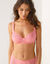 Soutien-gorge coton dentelle imprimé fleuri Coria - sans armatures (rose)