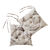 Galette de chaise carrée imprimée feuillage - lot de 2 (sable)