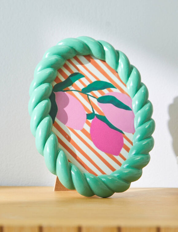 Cadre photo ovale vert (vert)