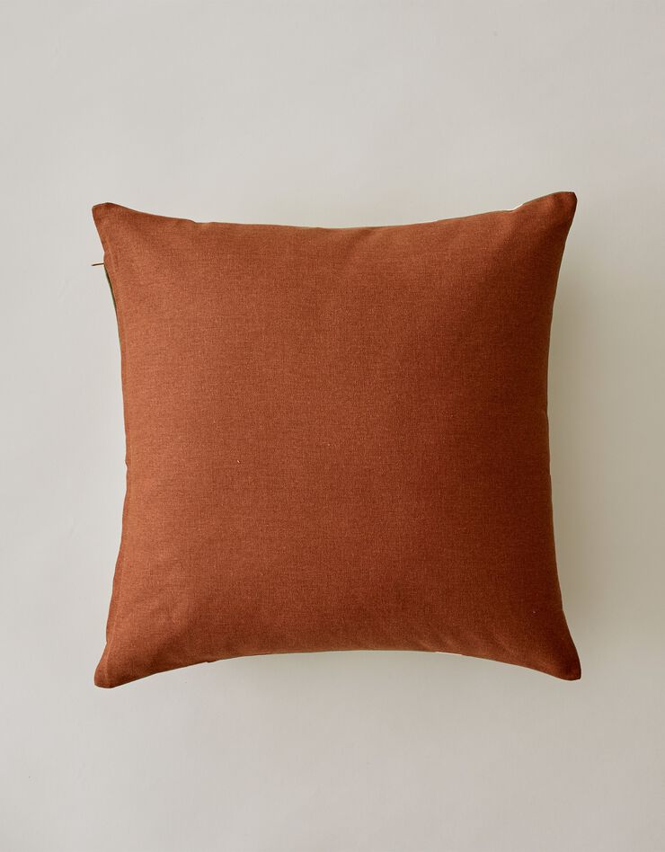 Housse de coussin carrée imprimé Savana - lot de 2 (kaki)