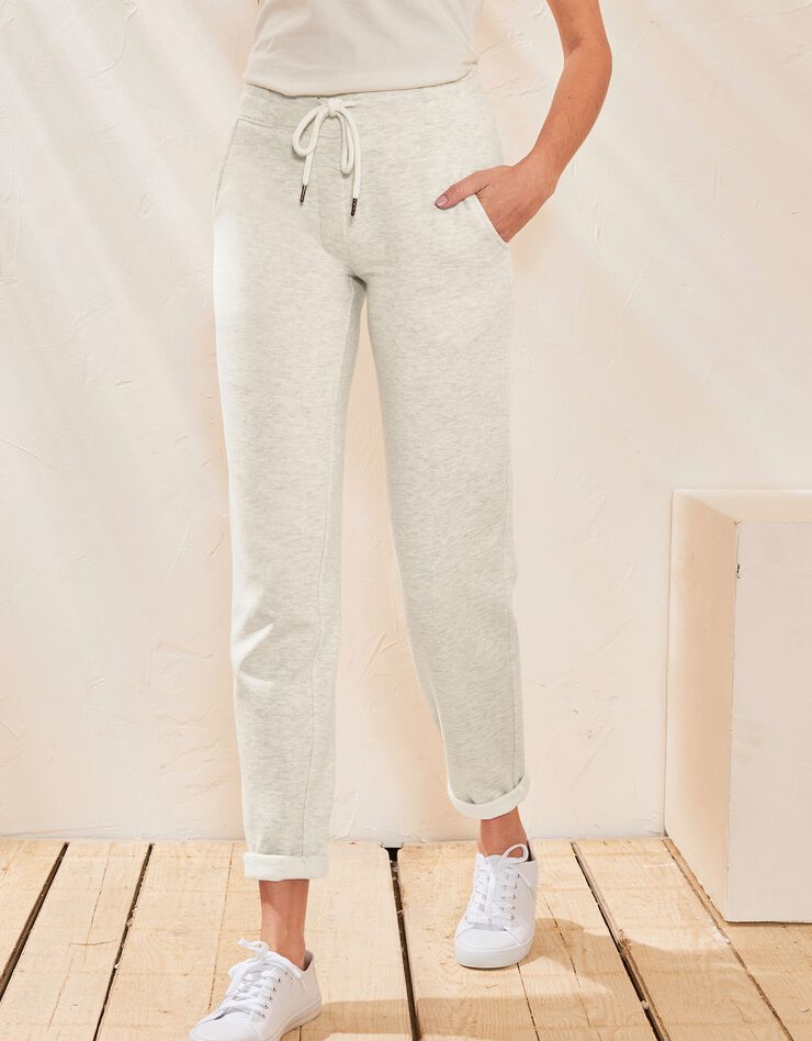 Joggpant taille élastiquée (beige chiné) Joggpant taille élastiquée (beige chiné)