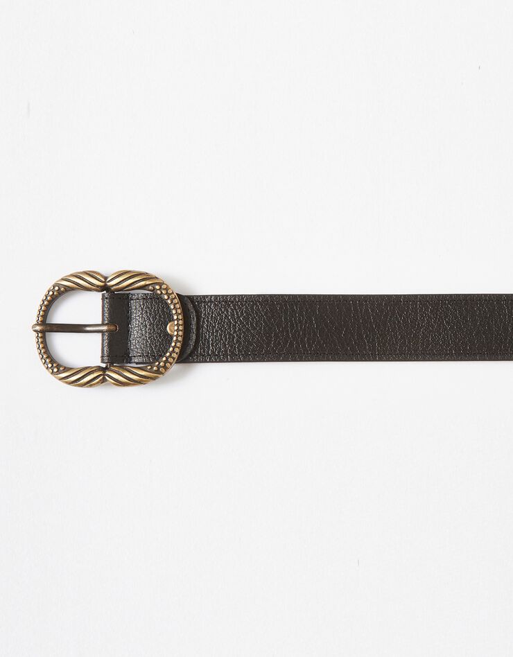 Ceinture boucle dorée (noir) Ceinture boucle dorée (noir)