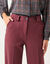 Pantalon droit, maille milano (bordeaux)