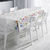 Nappe coton imprimé bucolique (blanc)