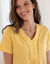 Chemise de nuit longue manches courtes unie  (jaune)
