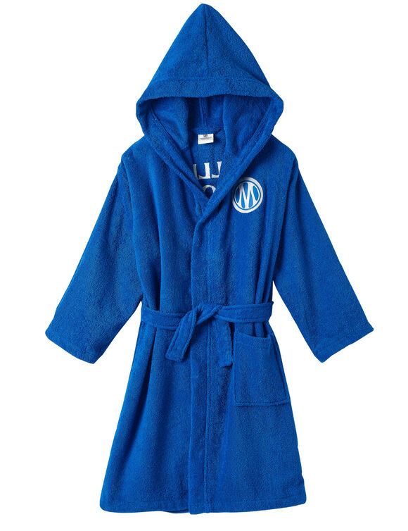 Peignoir enfant OM&reg;, &eacute;ponge (bleu)