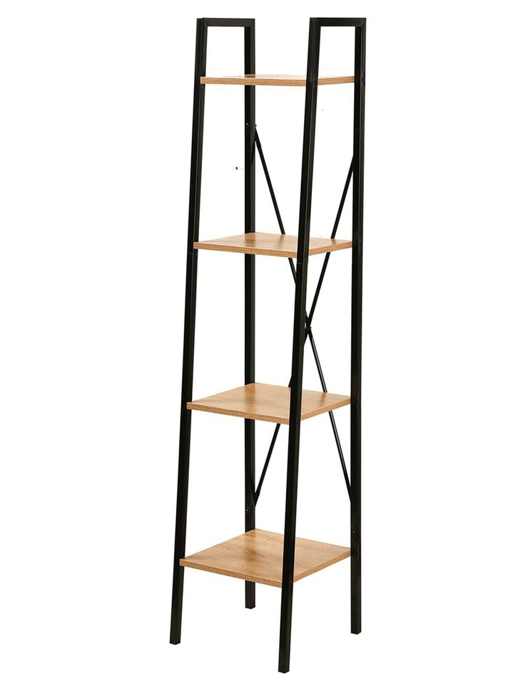 Etagère colonne STOCKIES style industriel - 4 niveaux (naturel)