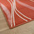 Tapis d&eacute;coratif motif vagues (terracotta)